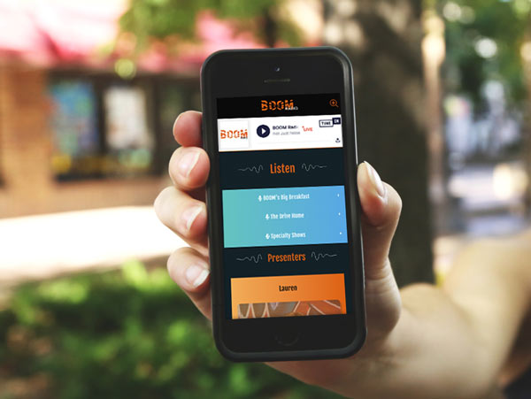 Boom Radio on Mobile