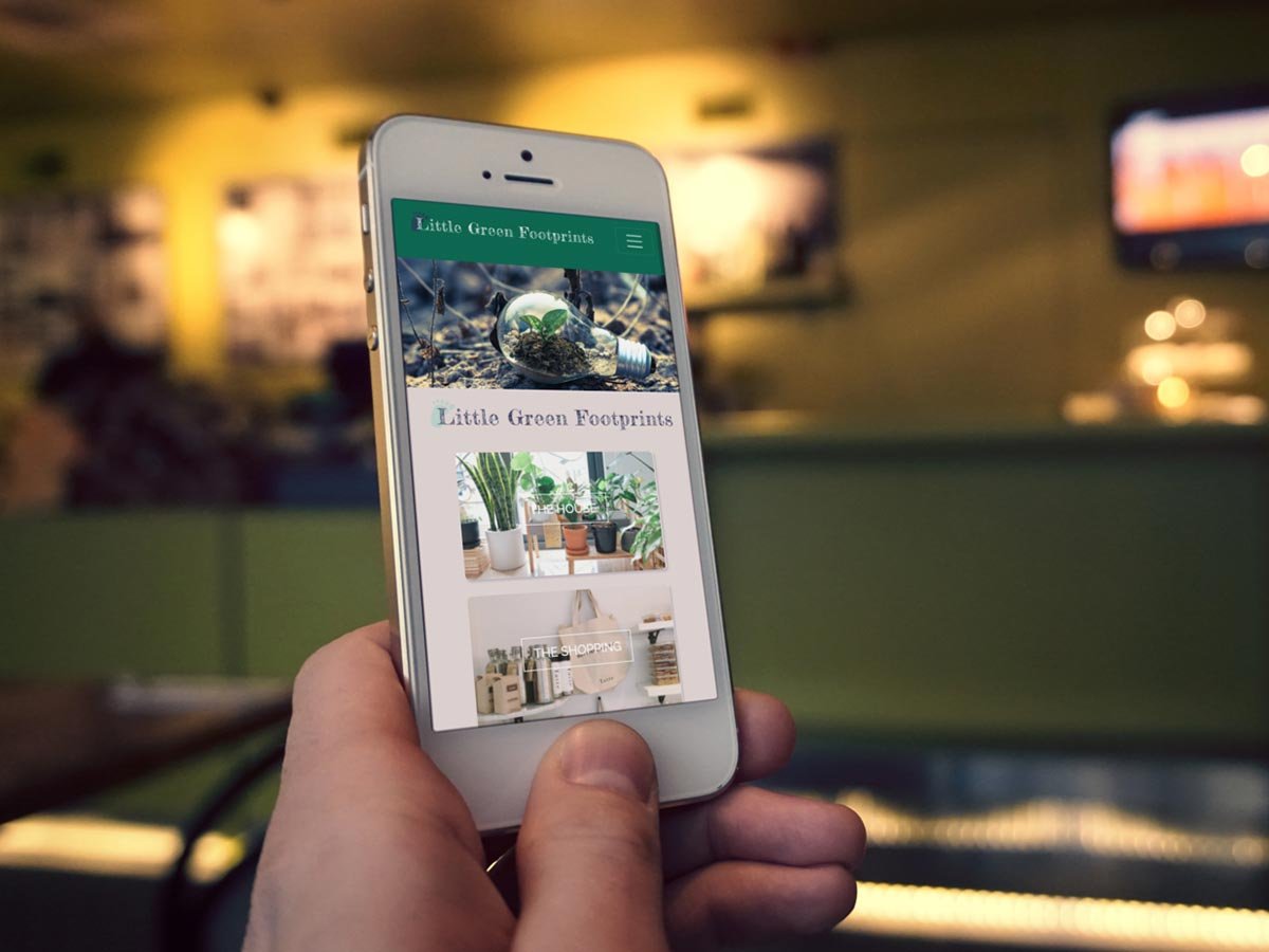 Little Green Footprints on mobile